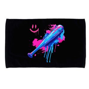 Baseball Bat With Sprinkles Drip Microfiber Hand Towel