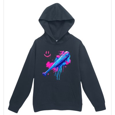 Baseball Bat With Sprinkles Drip Urban Pullover Hoodie