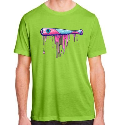 Baseball Bat With Sprinkles Drip Adult ChromaSoft Performance T-Shirt