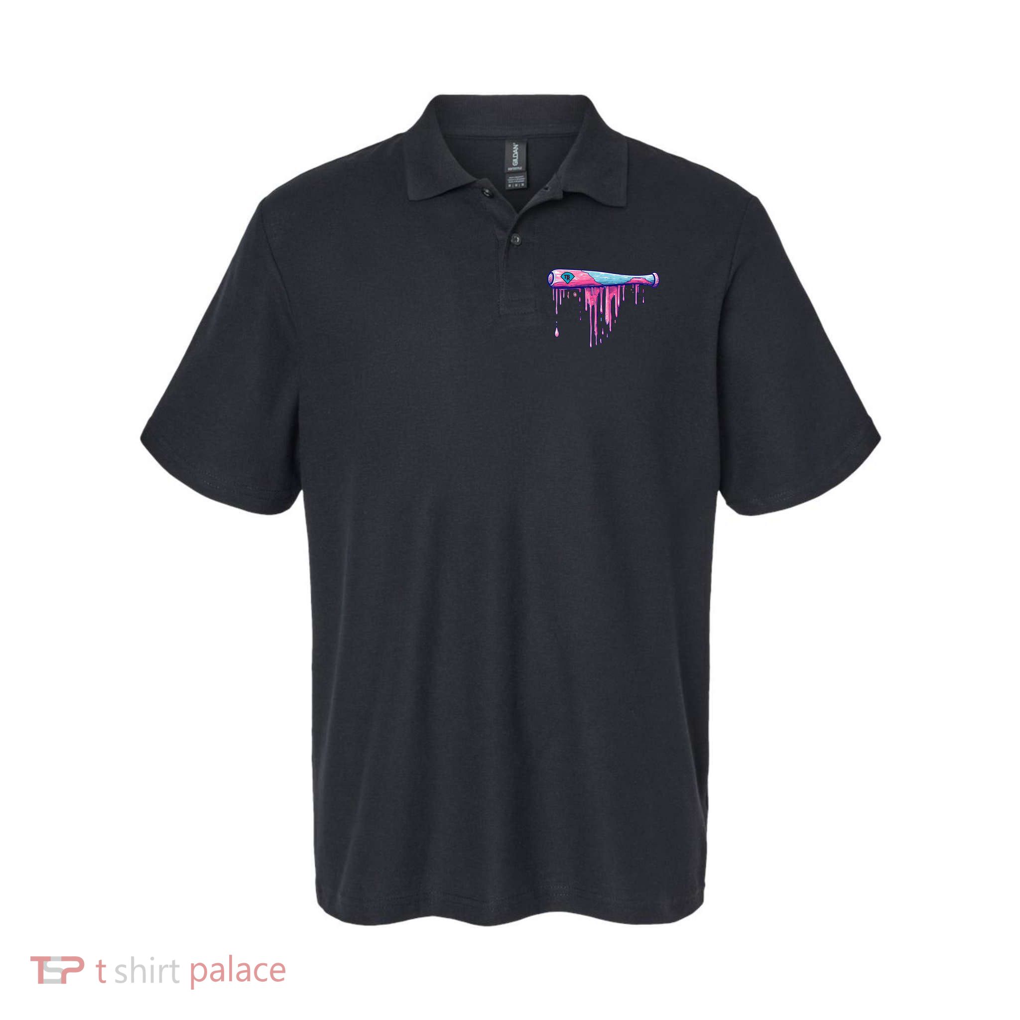 Baseball Bat With Sprinkles Drip Polo
