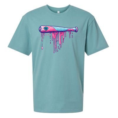 Baseball Bat With Sprinkles Drip Sueded Cloud Jersey T-Shirt