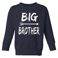 Big Brother With Arrow Funny Gifts 2024 Toddler Sweatshirt