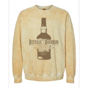 Buffalo Bourbon Whiskey Bottle Large Logo Colorblast Crewneck Sweatshirt