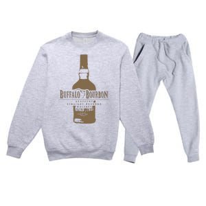 Buffalo Bourbon Whiskey Bottle Large Logo Premium Crewneck Sweatsuit Set