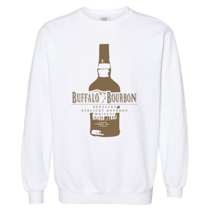 Buffalo Bourbon Whiskey Bottle Large Logo Garment-Dyed Sweatshirt