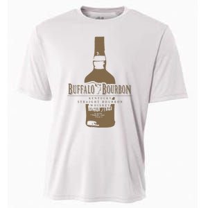 Buffalo Bourbon Whiskey Bottle Large Logo Cooling Performance Crew T-Shirt