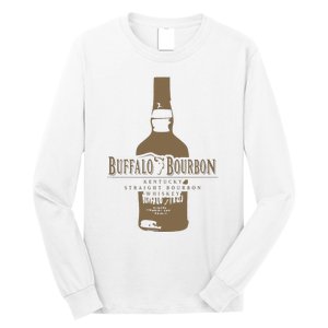 Buffalo Bourbon Whiskey Bottle Large Logo Long Sleeve Shirt