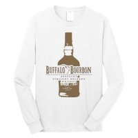 Buffalo Bourbon Whiskey Bottle Large Logo Long Sleeve Shirt