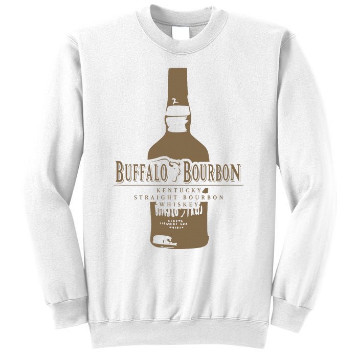 Buffalo Bourbon Whiskey Bottle Large Logo Sweatshirt