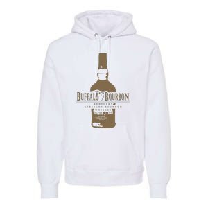 Buffalo Bourbon Whiskey Bottle Large Logo Premium Hoodie