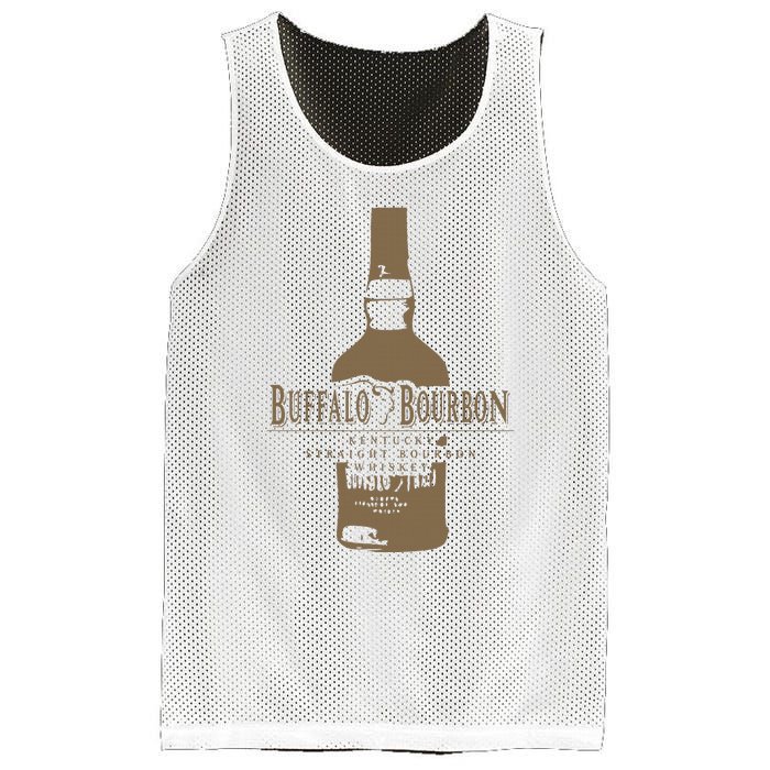 Buffalo Bourbon Whiskey Bottle Large Logo Mesh Reversible Basketball Jersey Tank