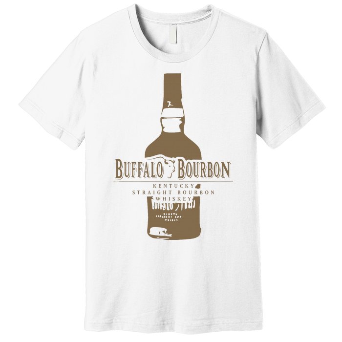 Buffalo Bourbon Whiskey Bottle Large Logo Premium T-Shirt