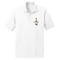 Buffalo Bourbon Whiskey Bottle Large Logo PosiCharge RacerMesh Polo