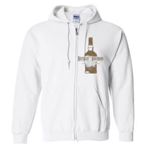 Buffalo Bourbon Whiskey Bottle Large Logo Full Zip Hoodie