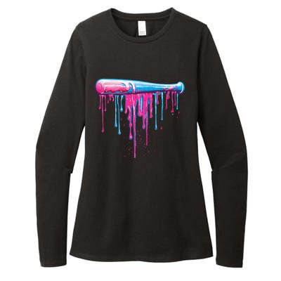 Baseball Bat With Sprinkles Drip Gift Womens CVC Long Sleeve Shirt