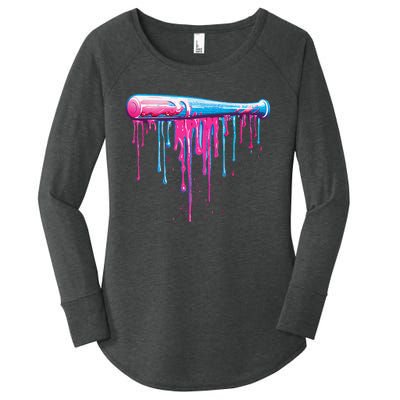 Baseball Bat With Sprinkles Drip Gift Women's Perfect Tri Tunic Long Sleeve Shirt