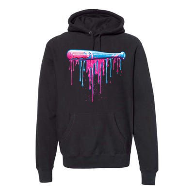 Baseball Bat With Sprinkles Drip Gift Premium Hoodie