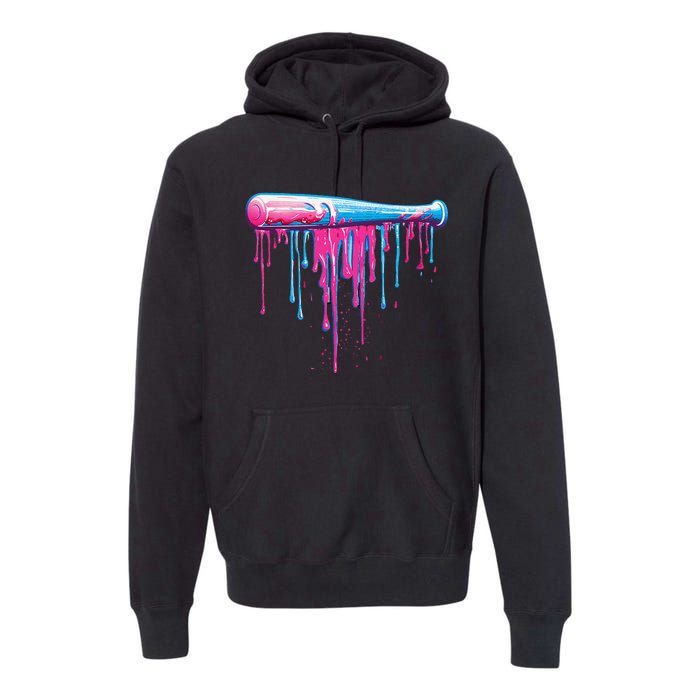 Baseball Bat With Sprinkles Drip Gift Premium Hoodie