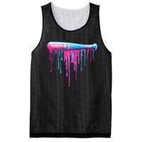 Baseball Bat With Sprinkles Drip Gift Mesh Reversible Basketball Jersey Tank