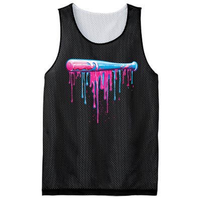 Baseball Bat With Sprinkles Drip Gift Mesh Reversible Basketball Jersey Tank