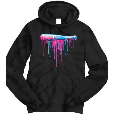 Baseball Bat With Sprinkles Drip Gift Tie Dye Hoodie