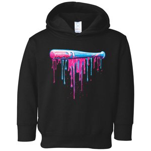 Baseball Bat With Sprinkles Drip Gift Toddler Hoodie