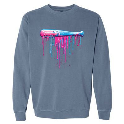 Baseball Bat With Sprinkles Drip Gift Garment-Dyed Sweatshirt