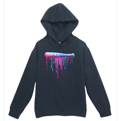 Baseball Bat With Sprinkles Drip Gift Urban Pullover Hoodie