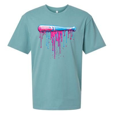 Baseball Bat With Sprinkles Drip Gift Sueded Cloud Jersey T-Shirt