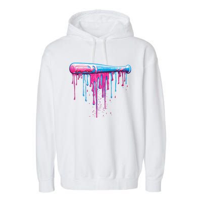 Baseball Bat With Sprinkles Drip Gift Garment-Dyed Fleece Hoodie