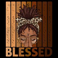 Blessed Black Woman Praying African American Christian  Hoodie