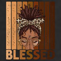 Blessed Black Woman Praying African American Christian  Beanie