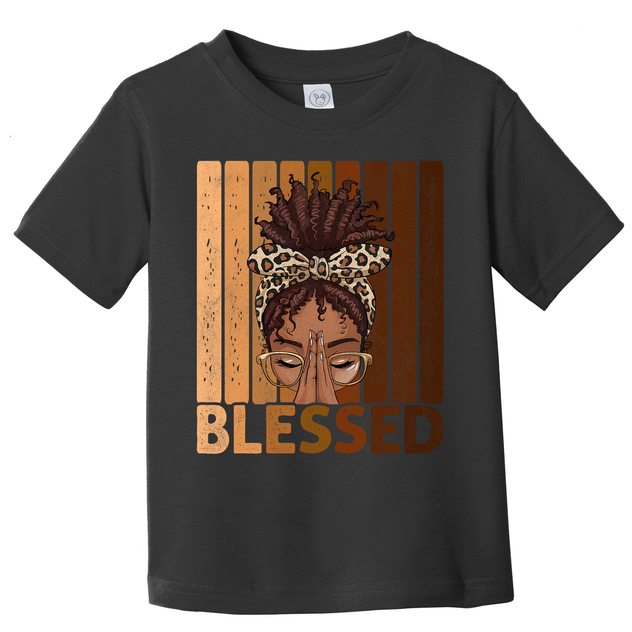 Blessed Black Woman Praying African American Christian  Toddler T-Shirt