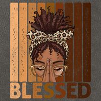 Blessed Black Woman Praying African American Christian  Cotton Canvas Backpack