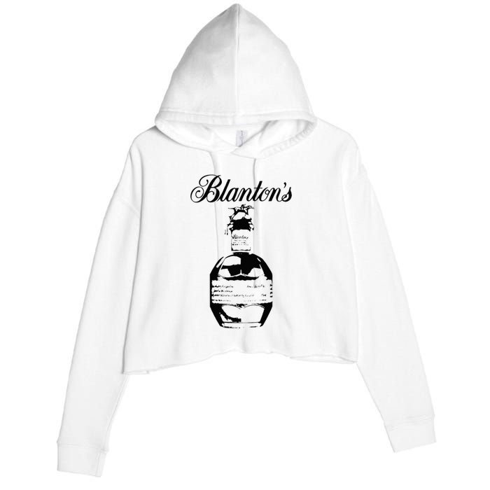 Blantons Bourbon Whiskey Kentucky Distillery Trail Crop Fleece Hoodie