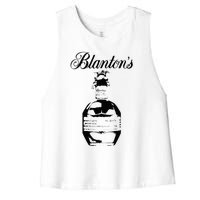 Blantons Bourbon Whiskey Kentucky Distillery Trail Women's Racerback Cropped Tank