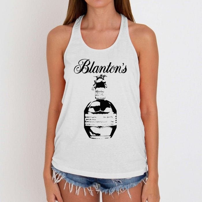 Blantons Bourbon Whiskey Kentucky Distillery Trail Women's Knotted Racerback Tank