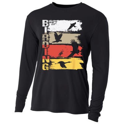 Birding Bird Watching Birder Bird Watcher Bird Lover Cooling Performance Long Sleeve Crew