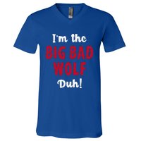 Big Bad Wolf Costume Halloween Duh! Funny V-Neck T-Shirt