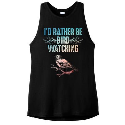 Best Bird Watching For Women Birding Nerd Ladies PosiCharge Tri-Blend Wicking Tank