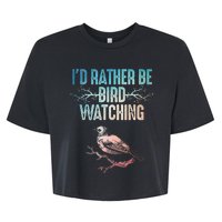 Best Bird Watching For Women Birding Nerd Bella+Canvas Jersey Crop Tee