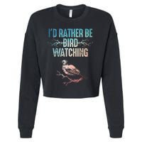 Best Bird Watching For Women Birding Nerd Cropped Pullover Crew