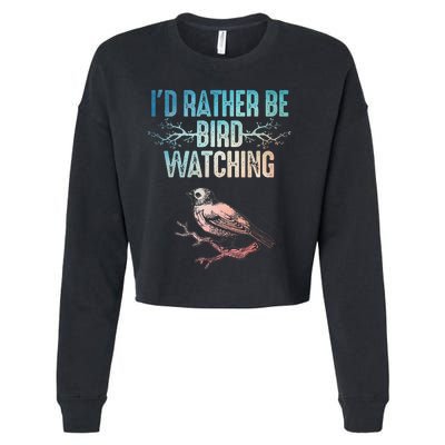 Best Bird Watching For Women Birding Nerd Cropped Pullover Crew