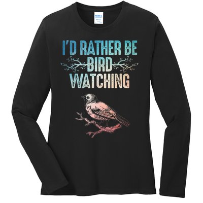 Best Bird Watching For Women Birding Nerd Ladies Long Sleeve Shirt