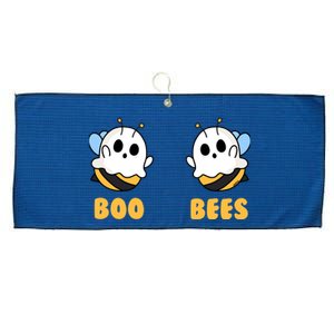 Boo Bees Wo Funny Halloween Matching Ghost Costume Large Microfiber Waffle Golf Towel