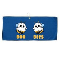 Boo Bees Wo Funny Halloween Matching Ghost Costume Large Microfiber Waffle Golf Towel