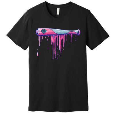 Baseball Bat With Sprinkles Drip Premium T-Shirt