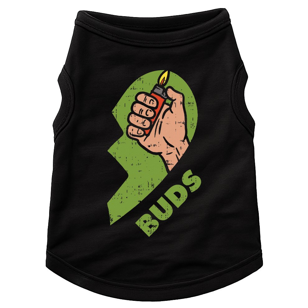 Best Buds Weed Matching Couple Lighter Stoner Friends Doggie Tank