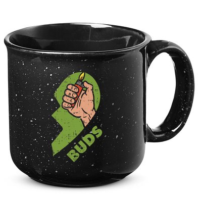 Best Buds Weed Matching Couple Lighter Stoner Friends 15oz Campfire Ceramic Mug