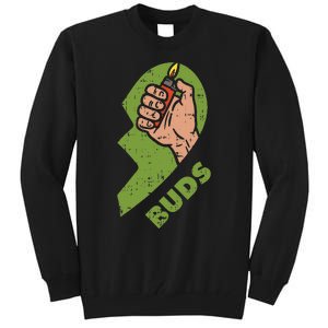 Best Buds Weed Matching Couple Lighter Stoner Friends Tall Sweatshirt